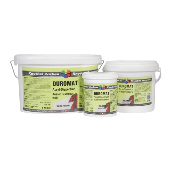 Aussendispersion Duromat 2,5Kg 2,5Kg, Duromat, Ral 9003